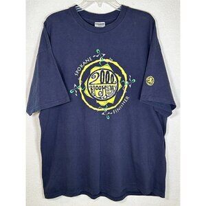 Bloomsday 2000 Spokane Finisher Blue T Shirt XL Vintage Bloomsday Tee Size XL